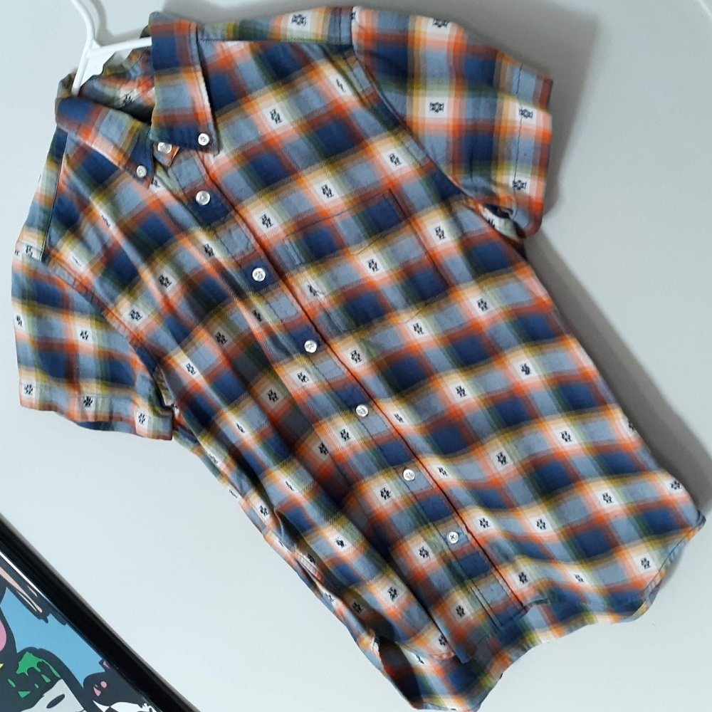 Gap Mens Small Plaid Button Down